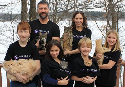 veterinarian Angie Ruppel with family