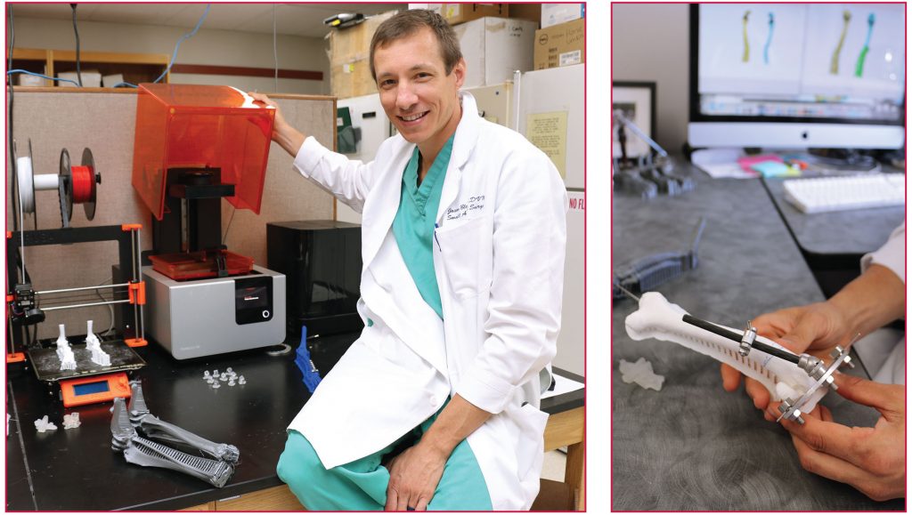 Photo: Jason Bleedorn in-house 3D printing service in UW School of Veterinary Medicine
