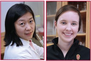 Assistant Professor Xuan Pan and medical oncology resident Elizabeth Wood