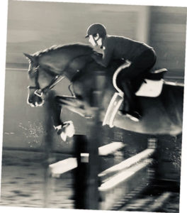 Rider and owner Mary Brown guides Newman, a 9-year-old Canadian Sport Horse, over a jump