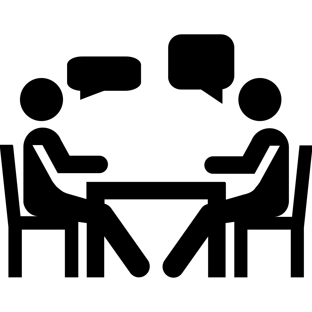icon of two people in conversation