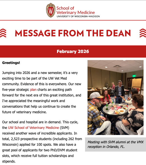 Dean's Monthly Message